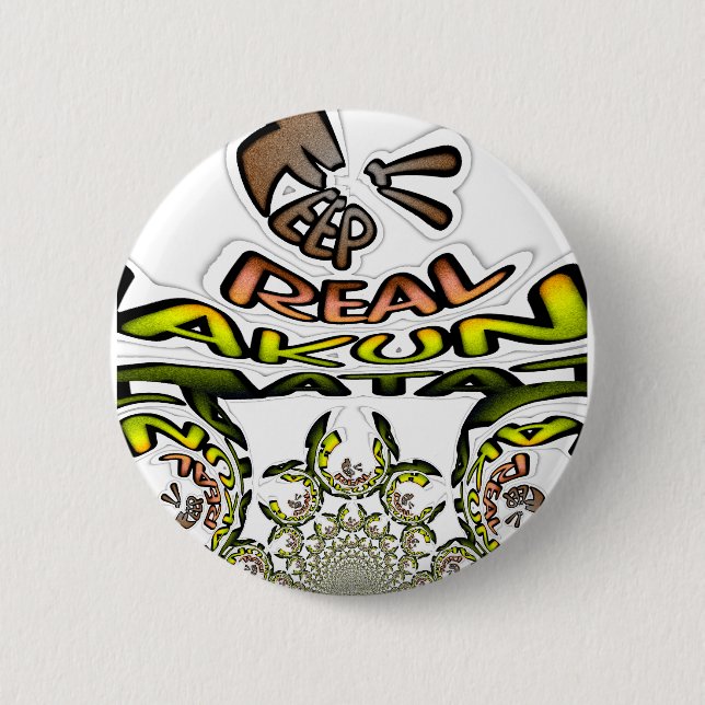 Keep It Real: Kaleidoscope Art Print/Graphic Button (Front)
