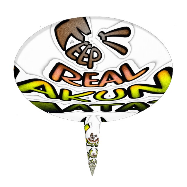 Keep It Real: Kaleidoscope Art Print/Graphic Cake Topper (Front)