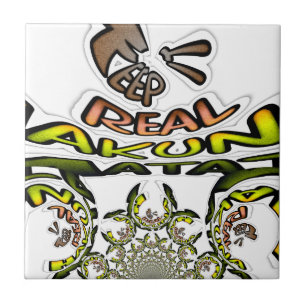 Keep It Real: Kaleidoscope Art Print/Graphic Ceramic Tile