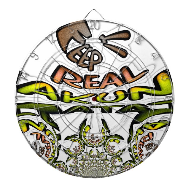 Keep It Real: Kaleidoscope Art Print/Graphic Dart Board (Front)