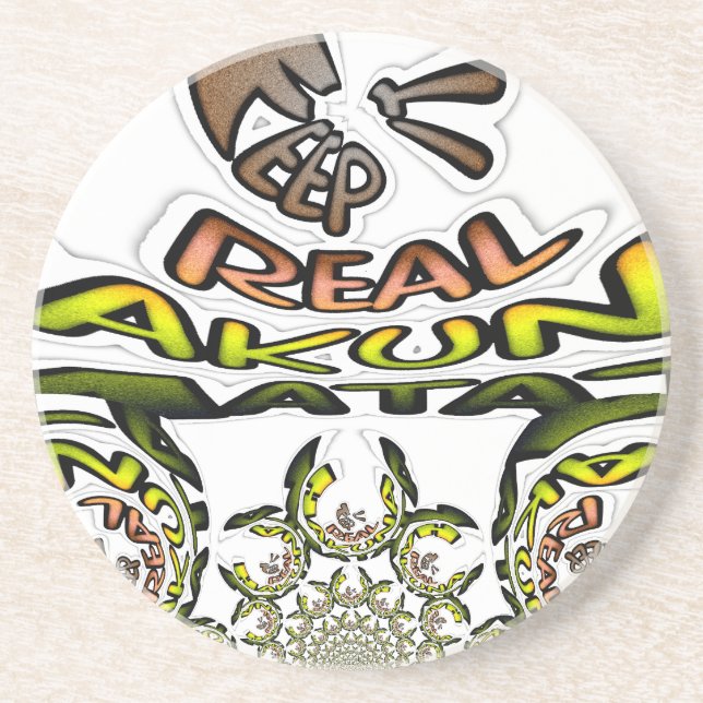 Keep It Real: Kaleidoscope Art Print/Graphic Drink Coaster (Front)