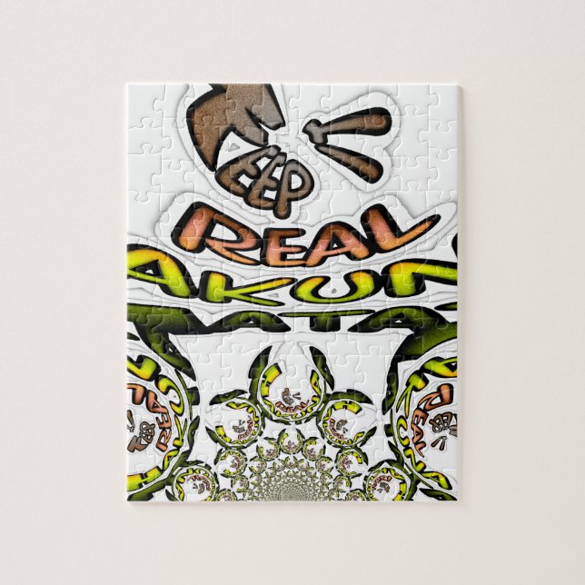 Keep It Real: Kaleidoscope Art Print/Graphic Jigsaw Puzzle (Vertical)