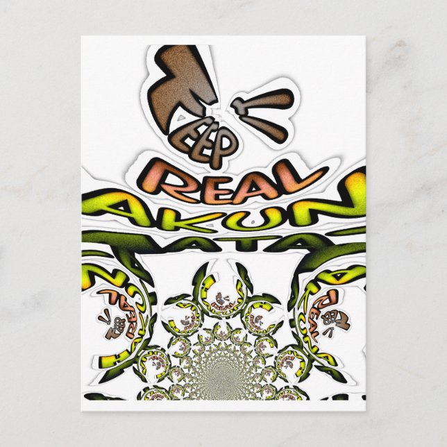 Keep It Real: Kaleidoscope Art Print/Graphic Postcard (Front)