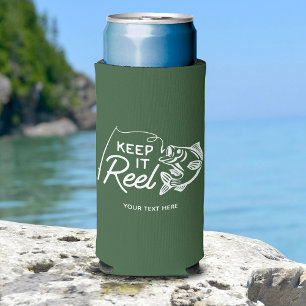 Keep It Reel Fishing Father's Day Gift Seltzer Can Cooler