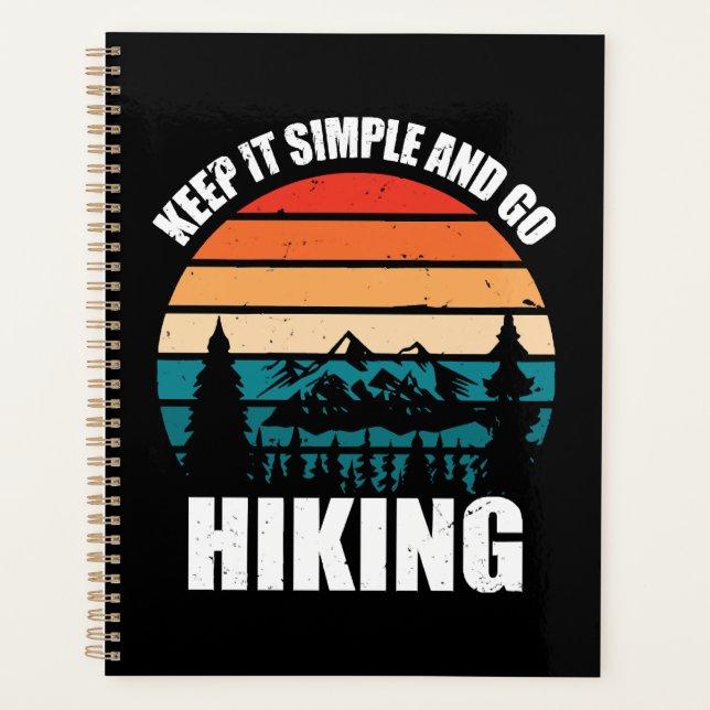 Keep It Simple And Go Hiking Planner (Front)
