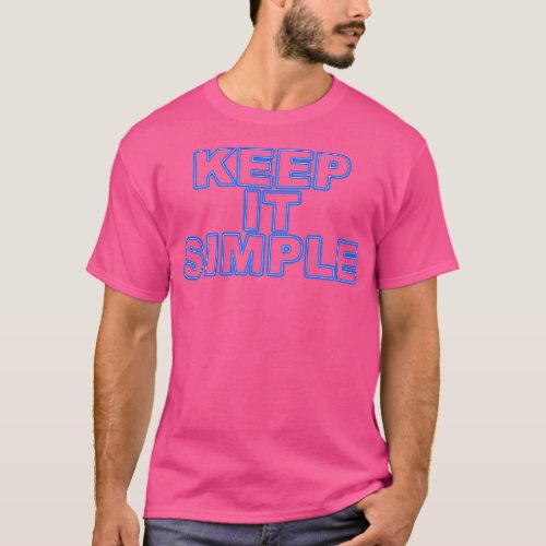 Keep it simple blue T_Shirt