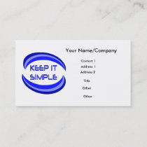 Keep It Simple Business Card