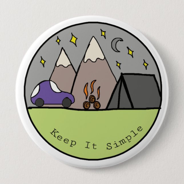 Keep It Simple Button (Front)