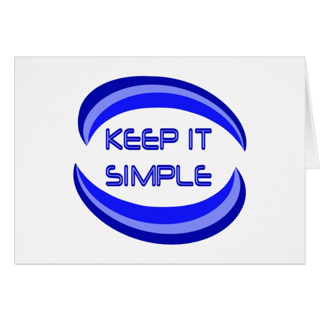 Keep It Simple Cards (Front Horizontal)