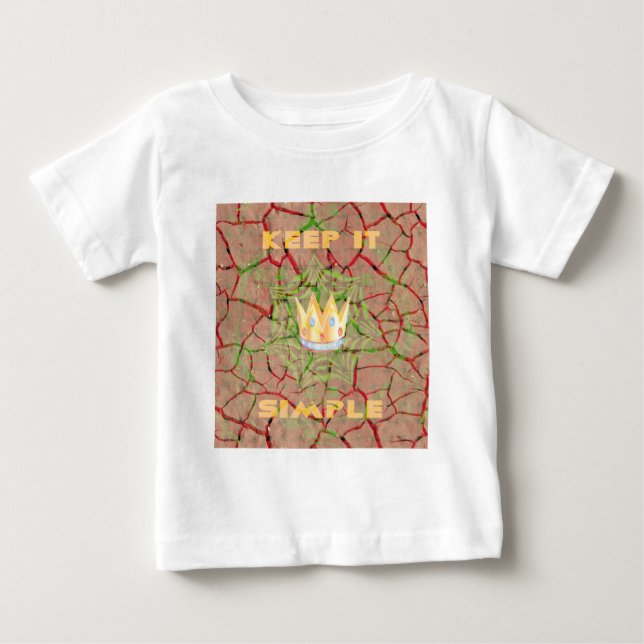 Keep It Simple: Cracked Earth Royal Clarity Art Baby T-Shirt (Front)