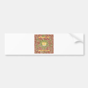 Keep It Simple: Cracked Earth Royal Clarity Art Bumper Sticker