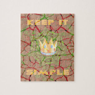 Keep It Simple: Cracked Earth Royal Clarity Art Jigsaw Puzzle