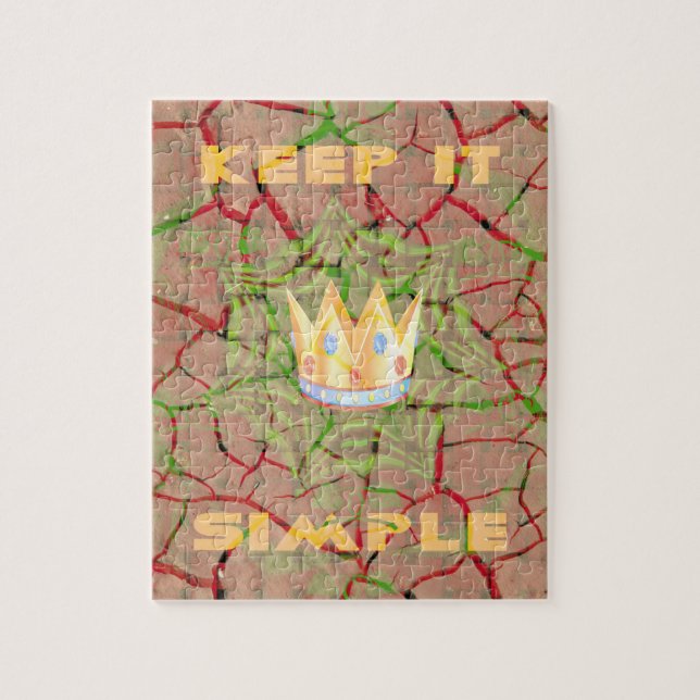 Keep It Simple: Cracked Earth Royal Clarity Art Jigsaw Puzzle (Vertical)