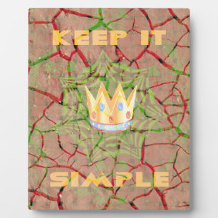 Keep It Simple: Cracked Earth Royal Clarity Art Plaque
