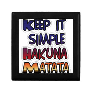 Keep It Simple Hakuna Matata Art Print Gift Box