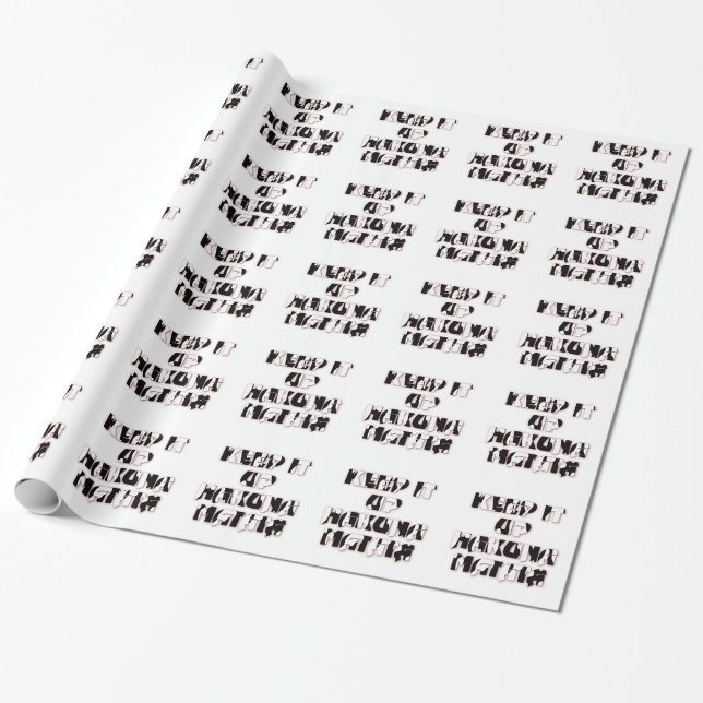 Keep It Simple Hakuna Matata Art Print Wrapping Paper (Unrolled)