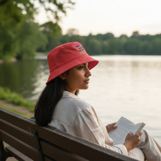 Keep It Simple Hakuna Matata | Red Sportsman No Bucket Hat