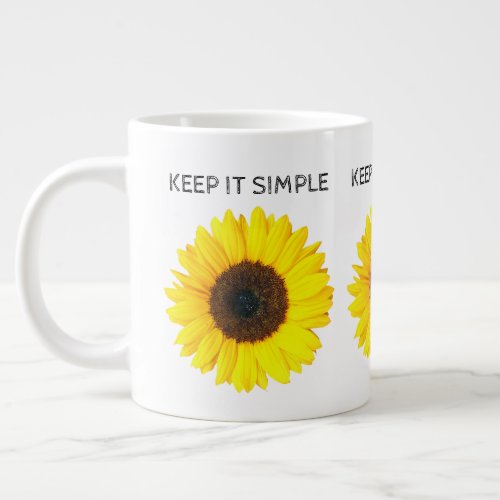 Keep it Simple Large Coffee Mug