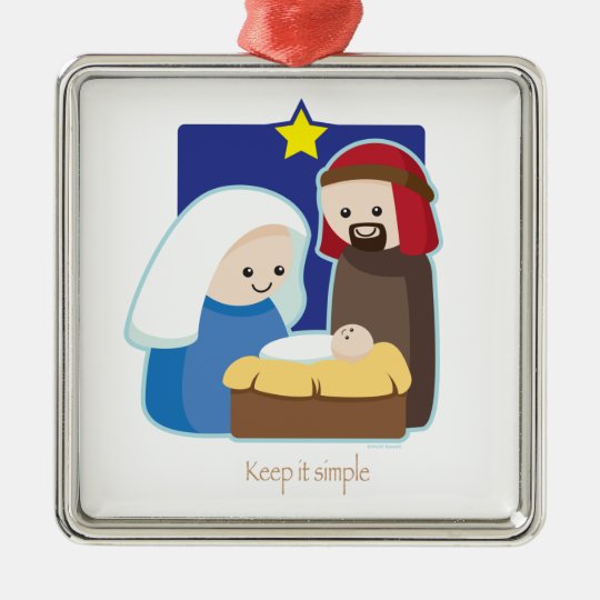 Keep It Simple Metal Ornament