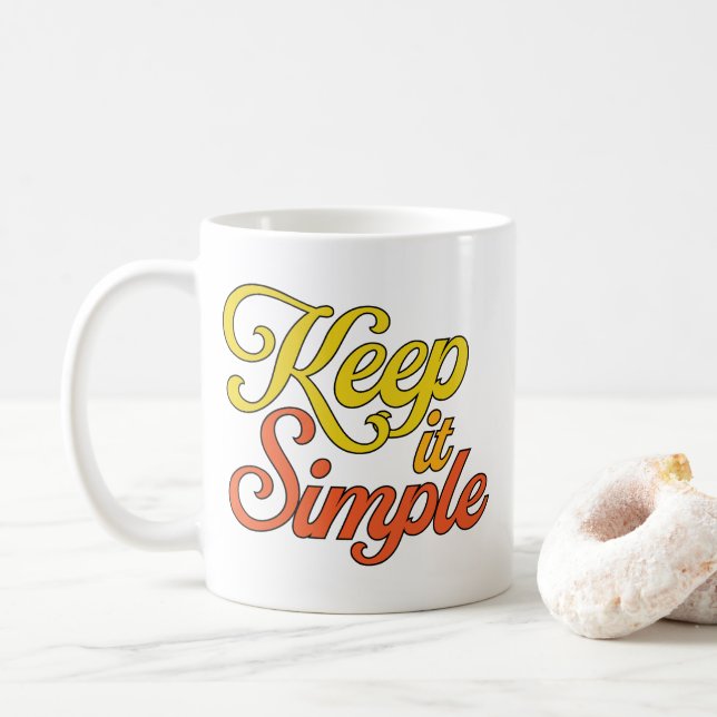 Keep it Simple Mug (Yellow) (With Donut)