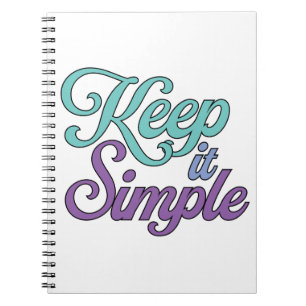 Keep It Simple Notebook (Purple)