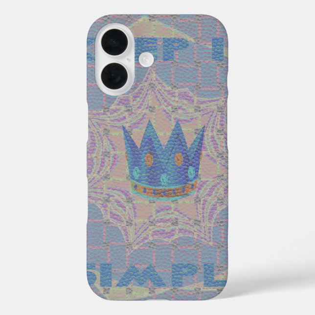 Keep It Simple: Pastel Royal Clarity Pattern Art Case-Mate iPhone Case (Back)