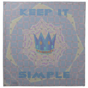 Keep It Simple: Pastel Royal Clarity Pattern Art Napkin