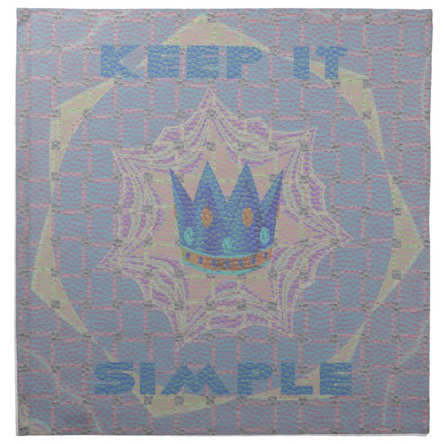 Keep It Simple: Pastel Royal Clarity Pattern Art Napkin (Front)
