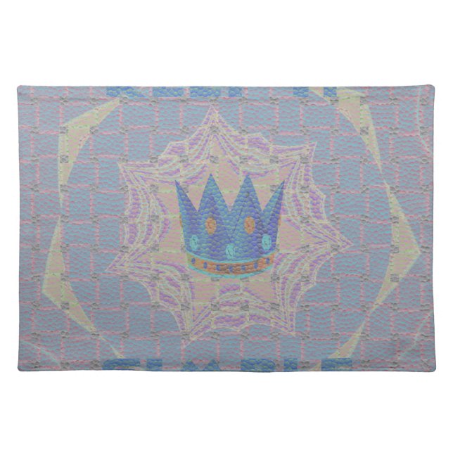 Keep It Simple: Pastel Royal Clarity Pattern Art Placemat (Front)