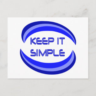 Keep It Simple Postcard