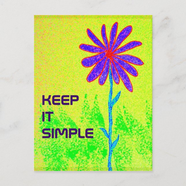 Keep It Simple postcard (Front)