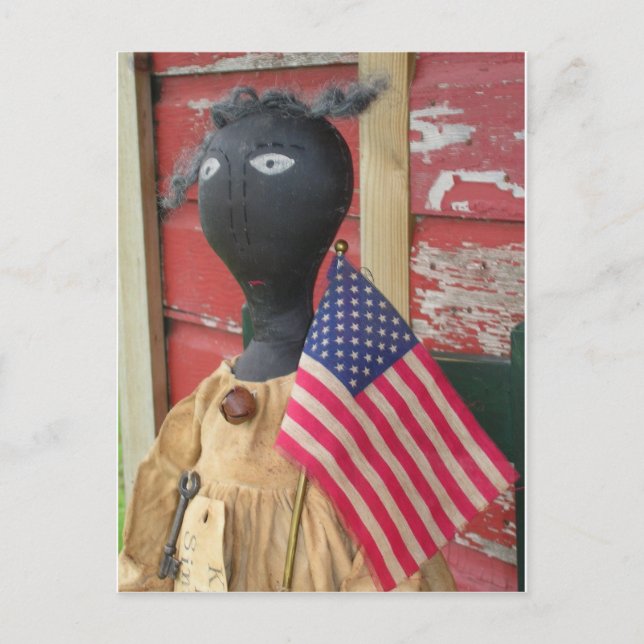 Keep It Simple Primitive Doll Postcard (Front)