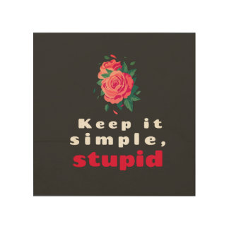 Keep it simple, stupid. wood wall art