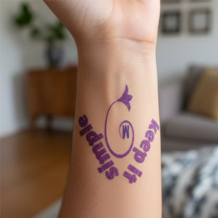 Keep It Simple Temporary Temporary Tattoos