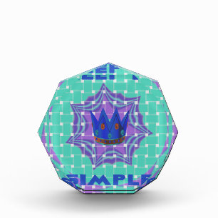 Keep It Simple: The Royal Clarity Pattern Art Acrylic Award