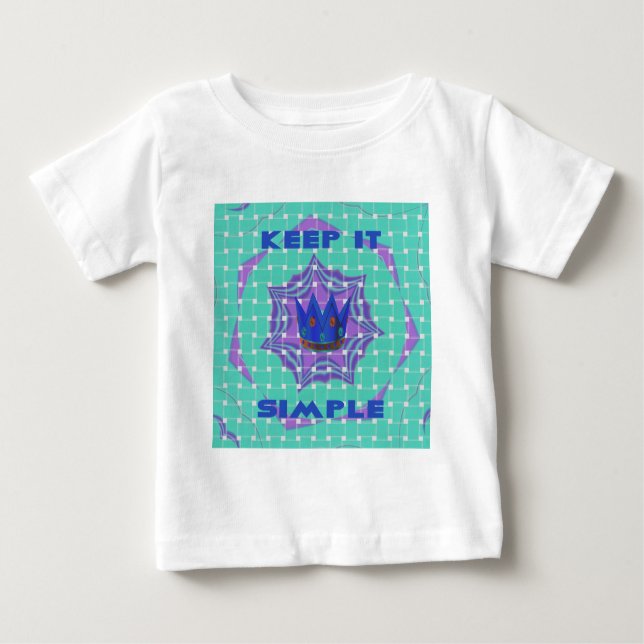 Keep It Simple: The Royal Clarity Pattern Art  Baby T-Shirt (Front)