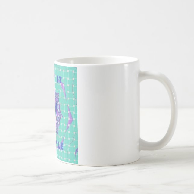 Keep It Simple: The Royal Clarity Pattern Art  Coffee Mug (Right)