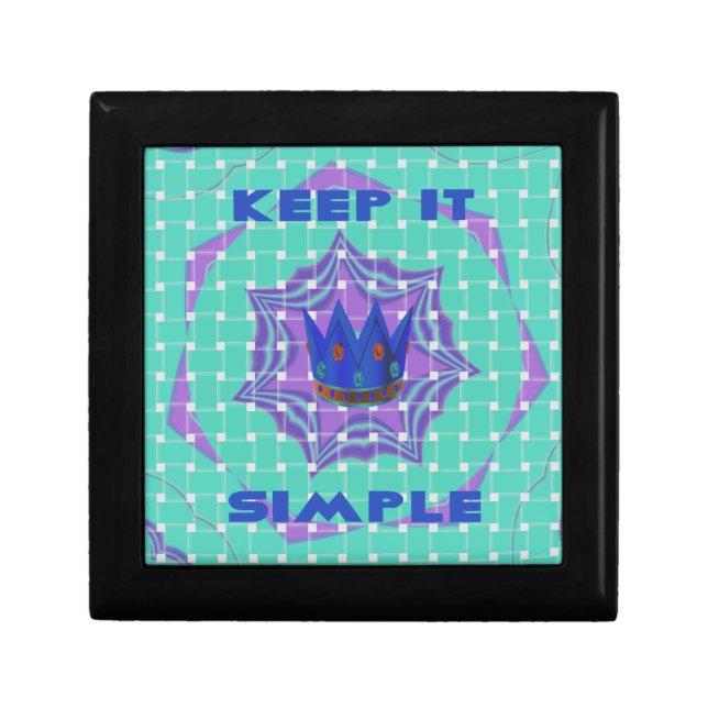 Keep It Simple: The Royal Clarity Pattern Art  Jewelry Box (Front)
