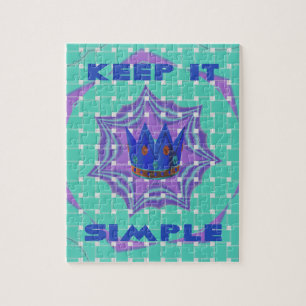Keep It Simple: The Royal Clarity Pattern Art Jigsaw Puzzle
