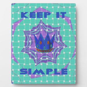 Keep It Simple: The Royal Clarity Pattern Art Plaque