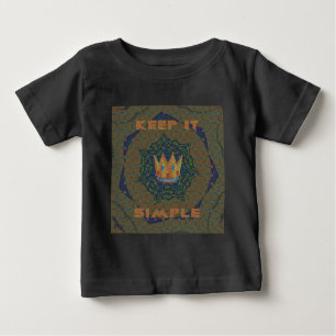Keep It Simple: The Royal Clarity Pattern Design Baby T-Shirt