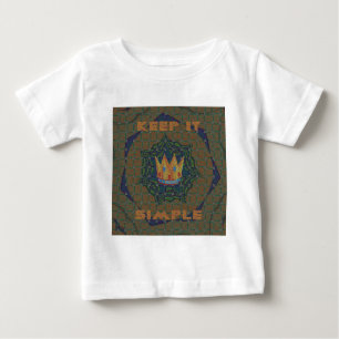 Keep It Simple: The Royal Clarity Pattern Design Baby T-Shirt