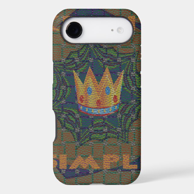 Keep It Simple: The Royal Clarity Pattern Design Iphone Case (Back)