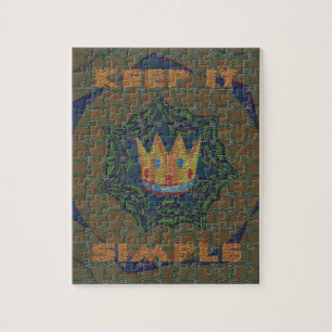 Keep It Simple: The Royal Clarity Pattern Design Jigsaw Puzzle