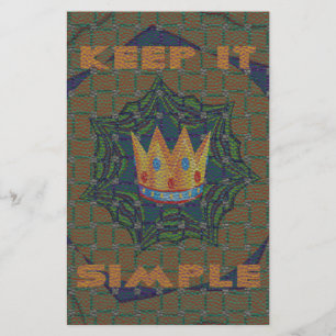 Keep It Simple: The Royal Clarity Pattern Design Stationery