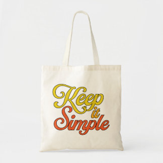 Keep It Simple Tote Bag (Yellow)