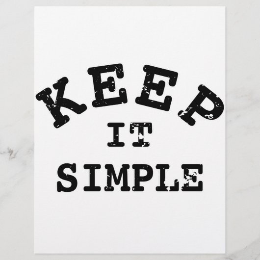 Keep It Simple Typography (Front)