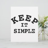 Keep It Simple Typography (Standing Front)