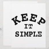 Keep It Simple Typography (Front/Back)