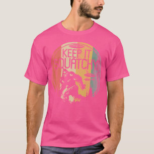 Keep It Squatchy Retro Funny Sasquatch Alien Lover T-Shirt